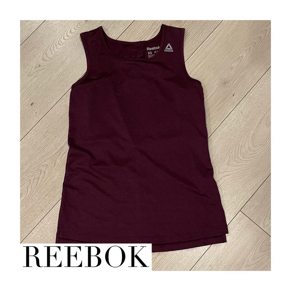 REEBOK Burgundy Muscle Tank